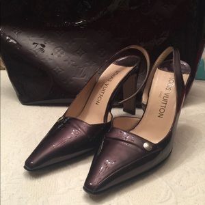 Louis Vuitton Dark Purple Heels